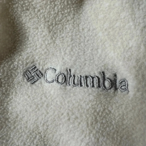 Women’s Columbia Cream Color Lightweight Fleece Size Large - Picture 4 of 5